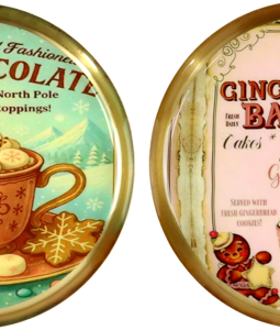 1532 TRAYS VINTAGE MUGS S/2